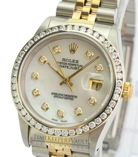 diamond 36mm rolex|Rolex 36mm diamond bezel.